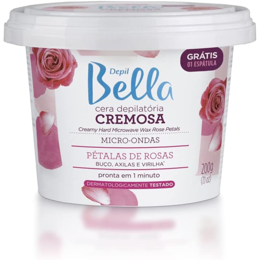 Cera De Micro-ondas Pétalas De Rosas Depil Bella 200g