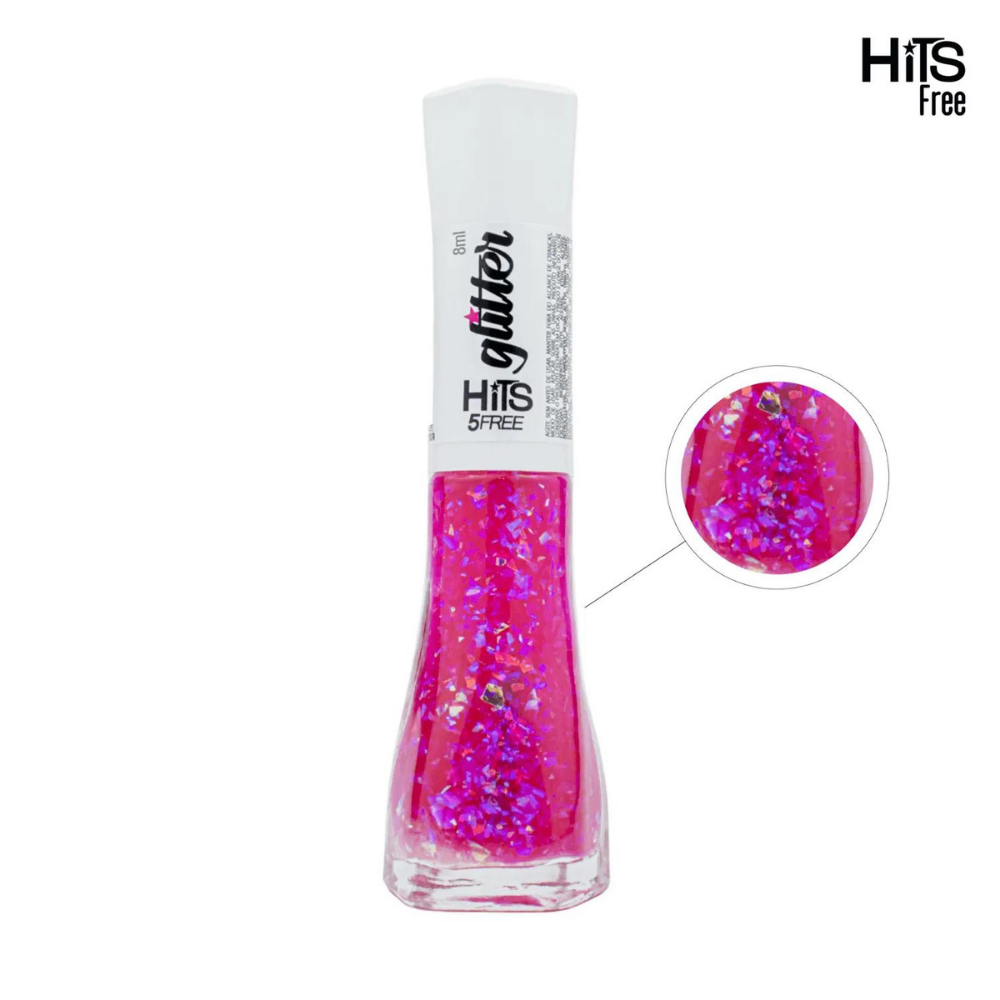 Esmalte Hits Glitter Cherry Jelly 8ml
