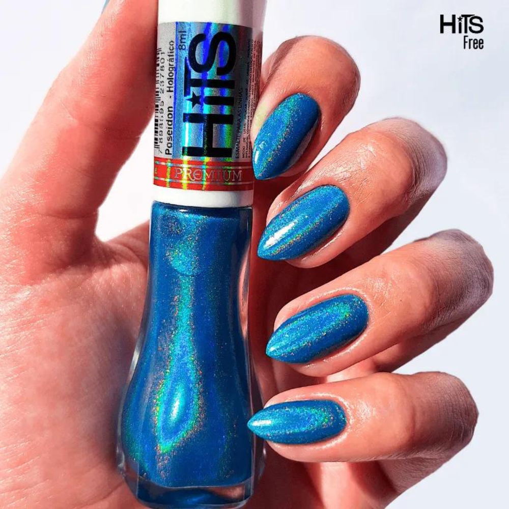 Esmalte Hits Premium Holográfico Poseidon 8ml