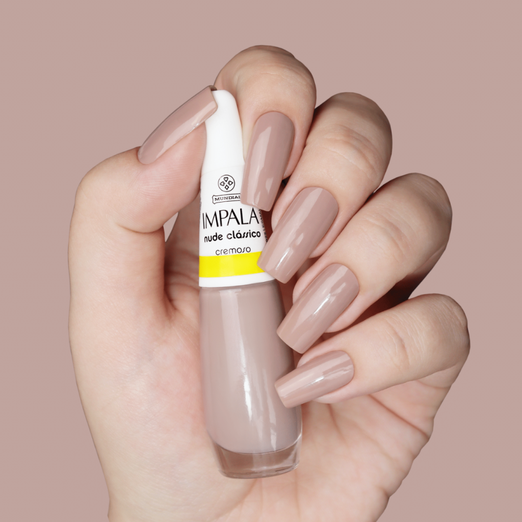 Esmalte Impala Cremoso Nude Clássico 7,5ml - Nude