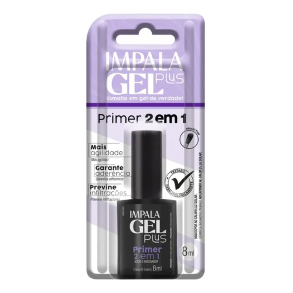 Primer 2 Em 1 Impala Gel Plus 8ml