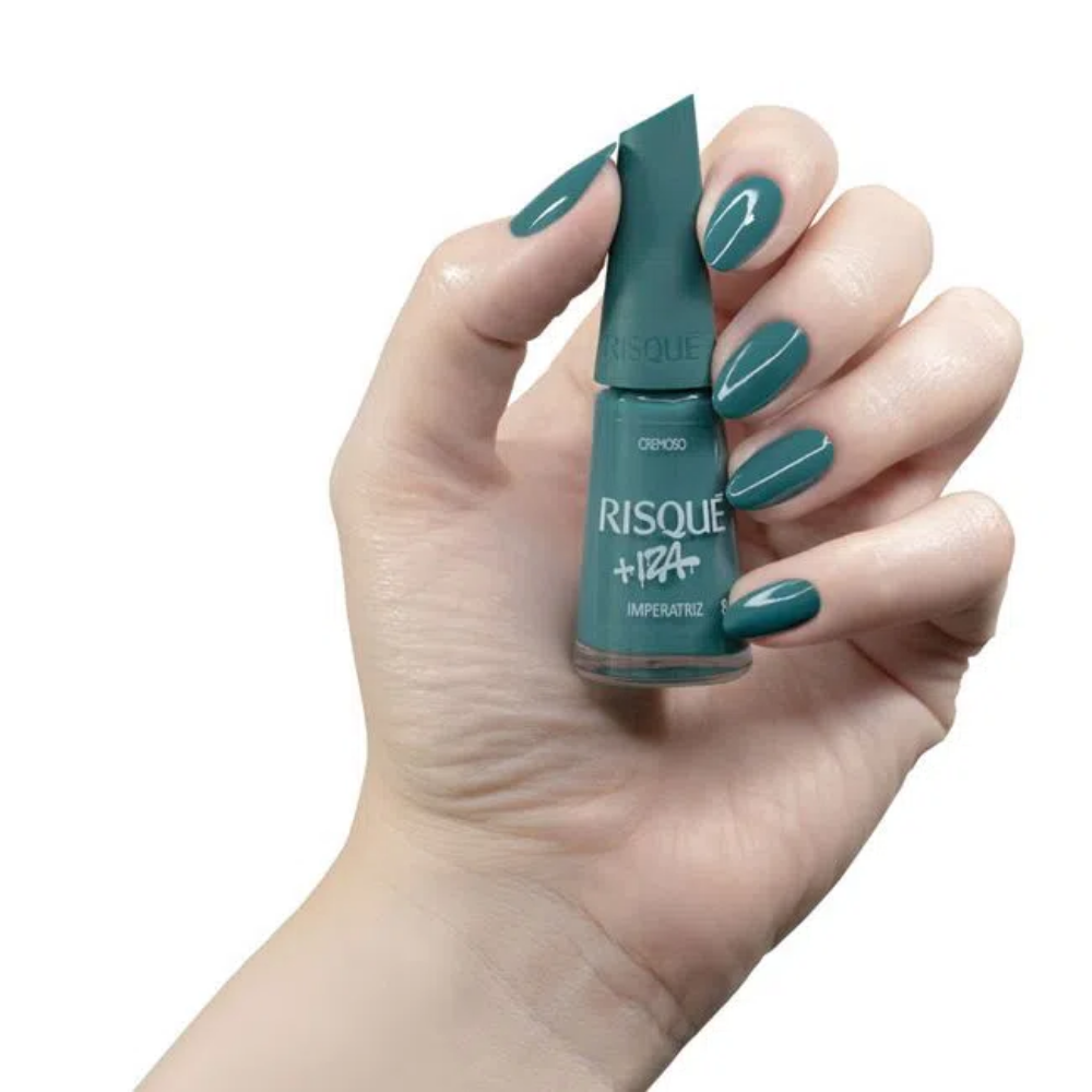 Esmalte Risqué Cremoso Imperatriz 8ml - Verde - + Iza