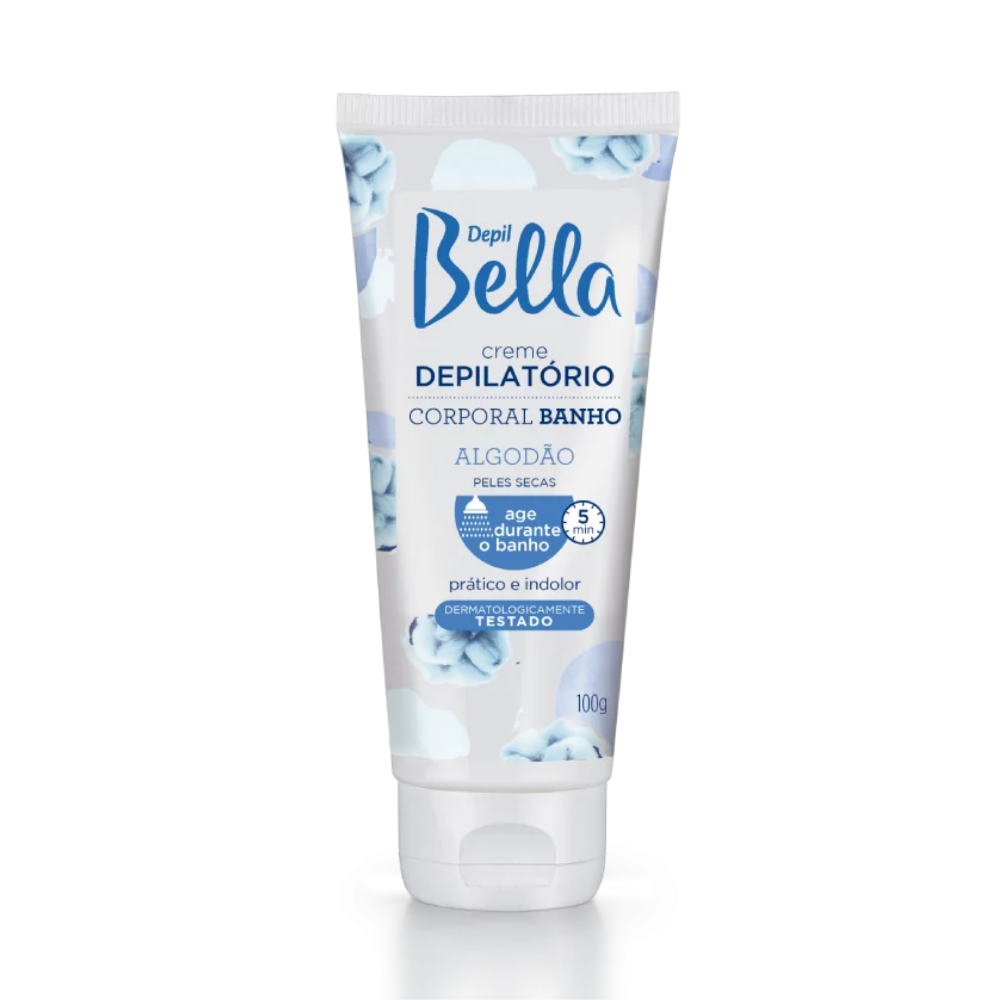 Creme Depilatório Corporal De Coco E Algodão Depil Bella 100g