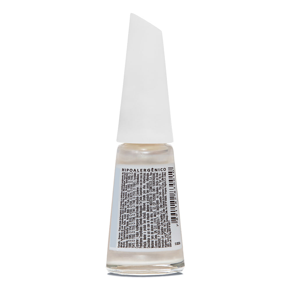 Esmalte Risqué Cintilante Platino 8ml - Branco - Cintilante