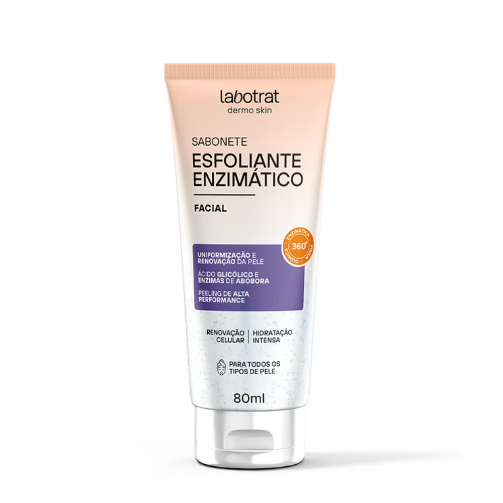 Sabonete Líquido Facial Esfoliante Enzimático Labotrat 80ml