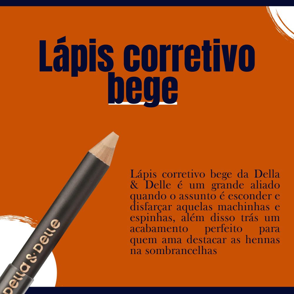 Lápis Corretivo Bege Della E Delle