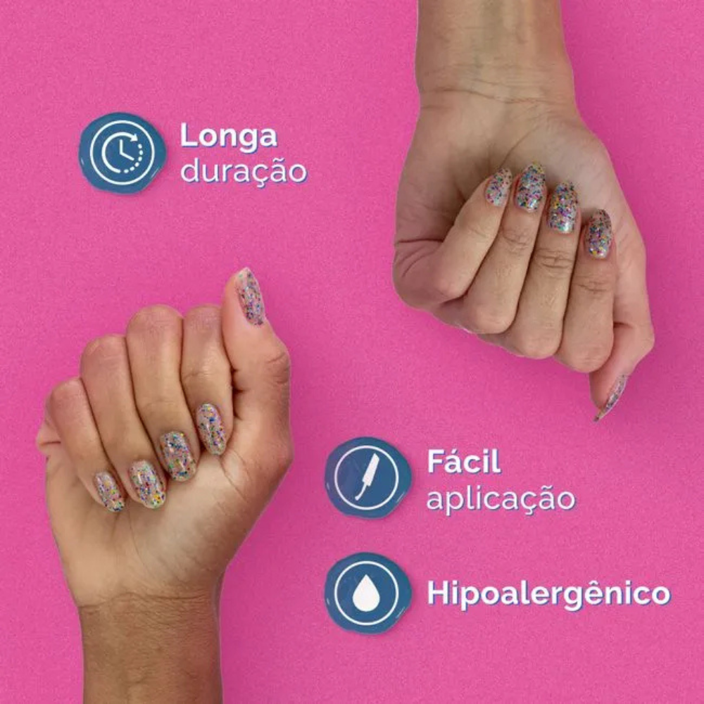 Esmalte Risqué & Doritos Glitter Ousadia Na Ponta Dos Dedos 8ml