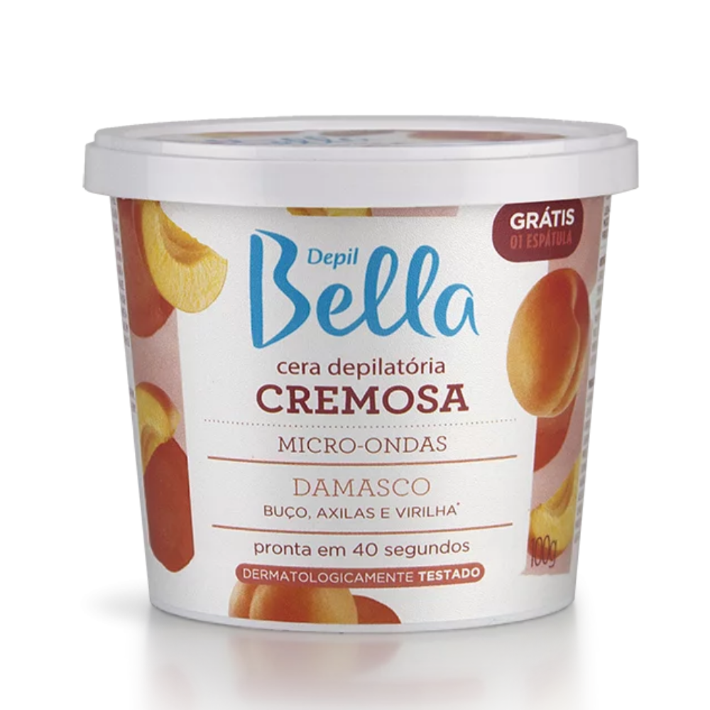 Cera De Micro-ondas Cremosa Damasco Deo Depil Bella 100g