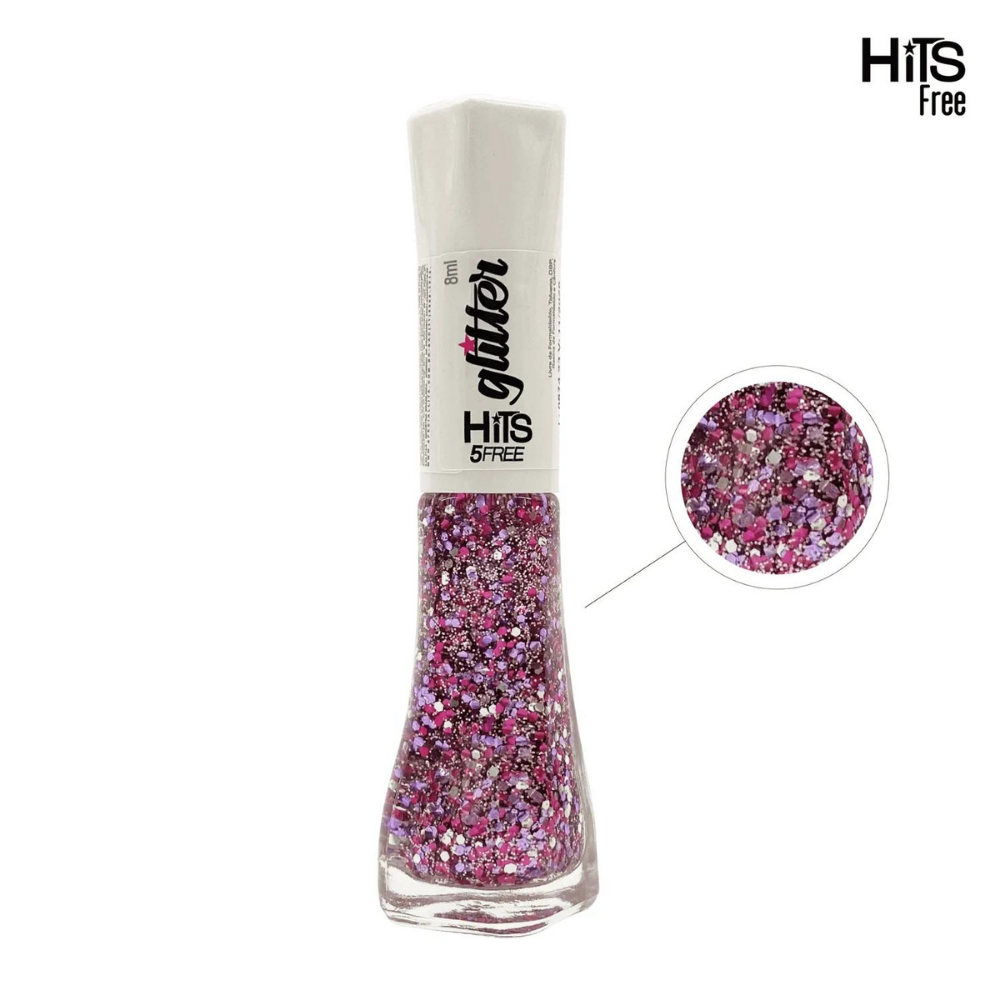 Esmalte Hits Glitter Madri 8ml