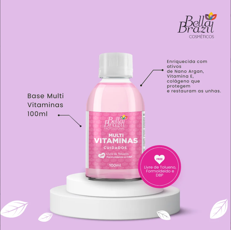Esmalte Bella Brazil Profissional Base Multi Vitaminas 100ml