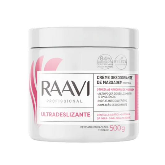 Creme de Massagem Ultradeslizante Raavi 500g