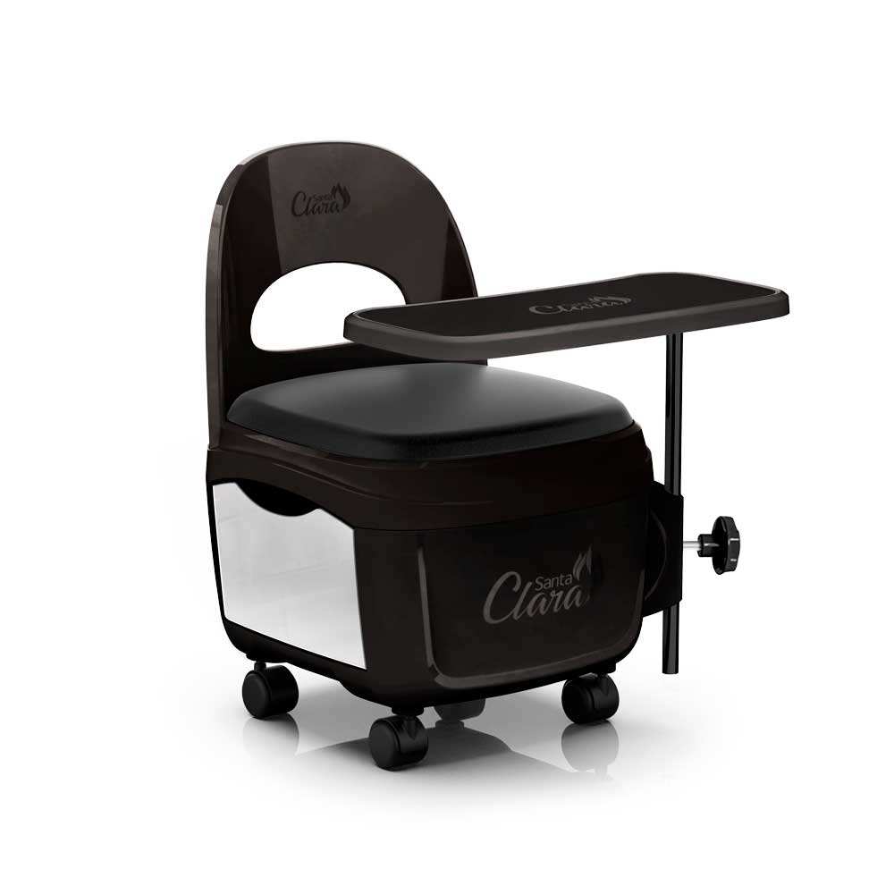 Cadeira Para Manicure Diva Preta Santa Clara 5860