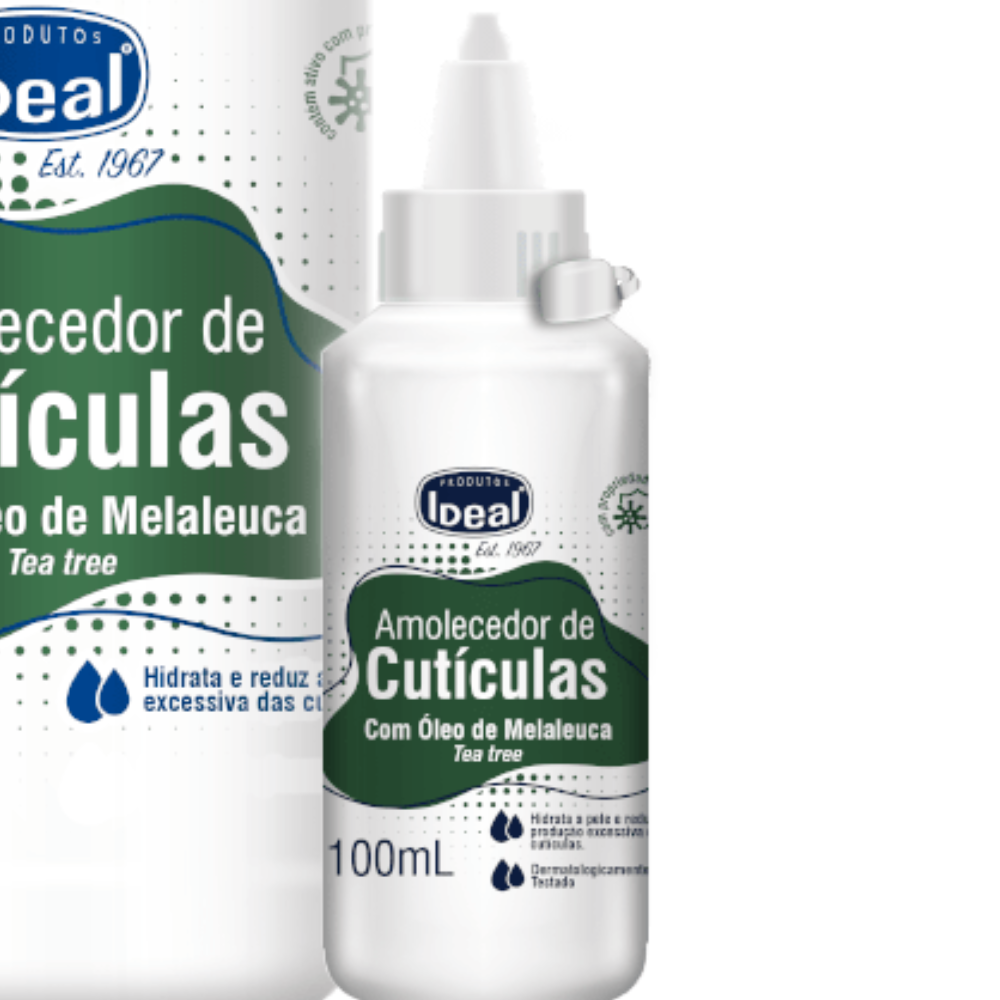 Amolecedor De Cutículas Óleo De Melaleuca Ideal 100ml
