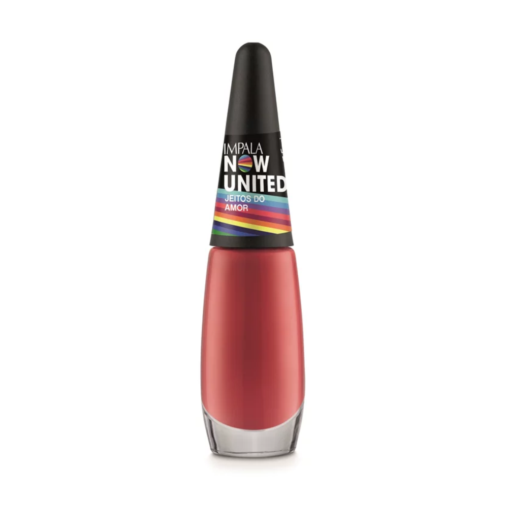 Esmalte Impala Cremoso Jeitos Do Amor 7,5ml - Vermelho - Now United