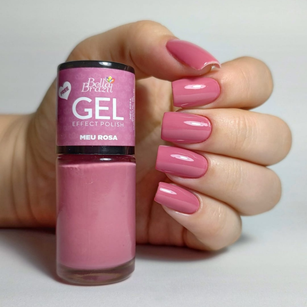 Esmalte Bella Brazil Efeito Gel Cremoso 863 Meu Rosa