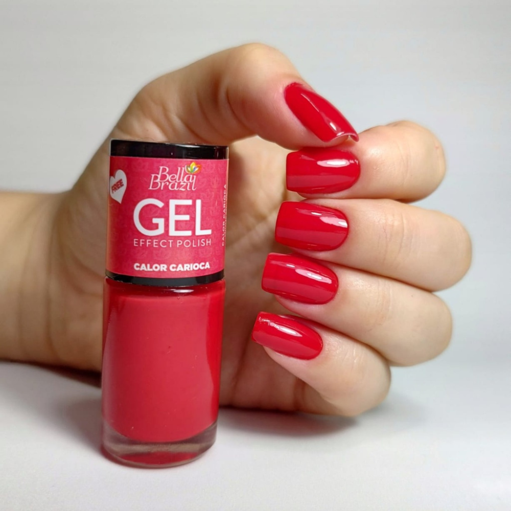 Esmalte Bella Brazil Efeito Gel Cremoso 856 Calor Carioca