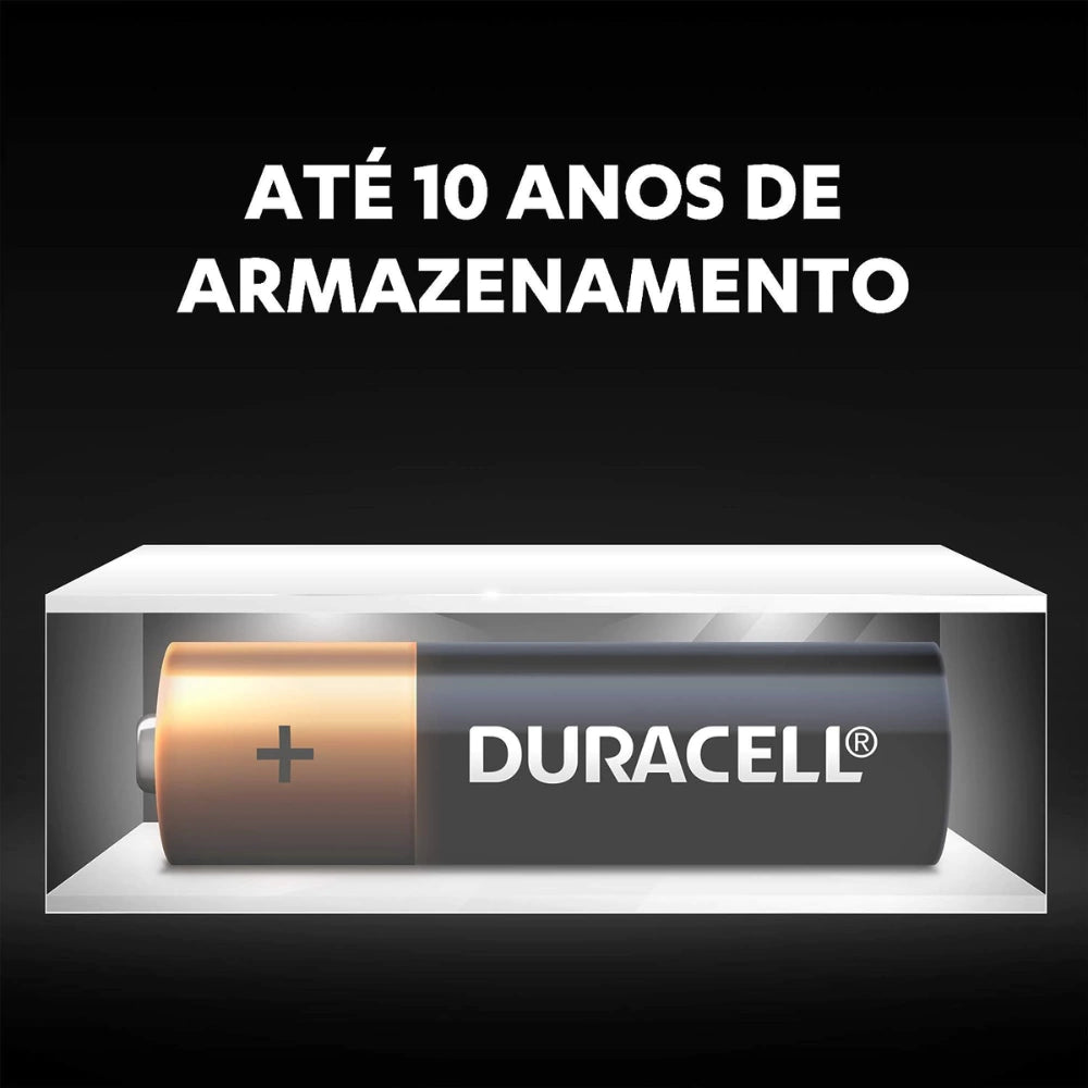 Pilha Duracell Alcalina AA 2 Unidades Pequena