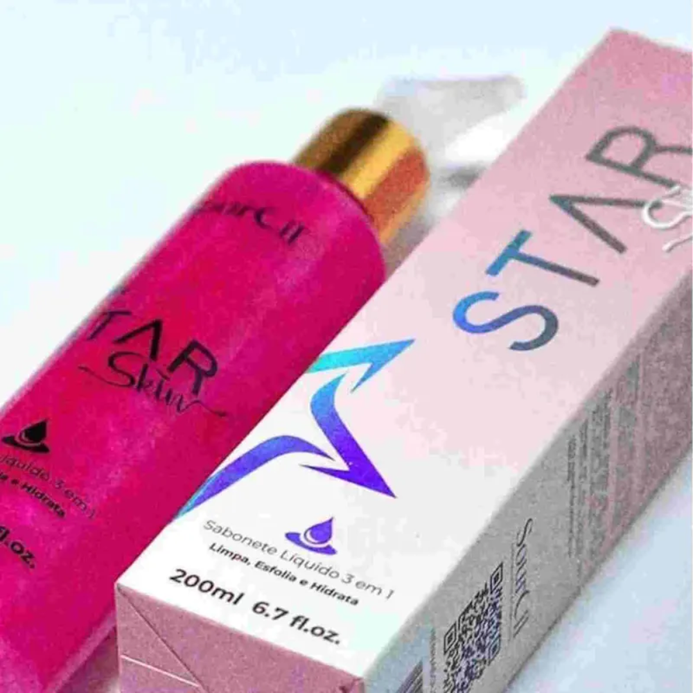 Sabonete Esfoliante Facial 3 em 1 Star Skin Sourcil 200ml