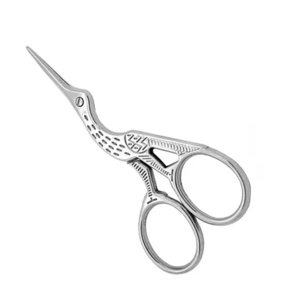 Tesoura Cegonha Para Pelos E Pinça Ponta Inclinada Blister Trim