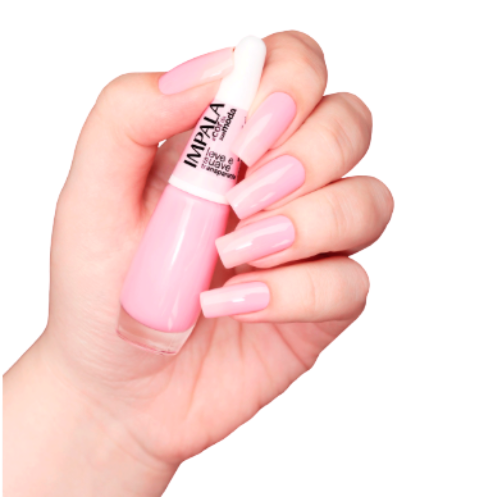 Esmalte Impala Transparente A Cor Da Sua Moda Leve E Suave 7,5ml