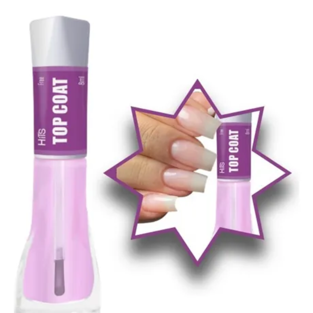 Top Coat Hits Efeito Gel 8ml