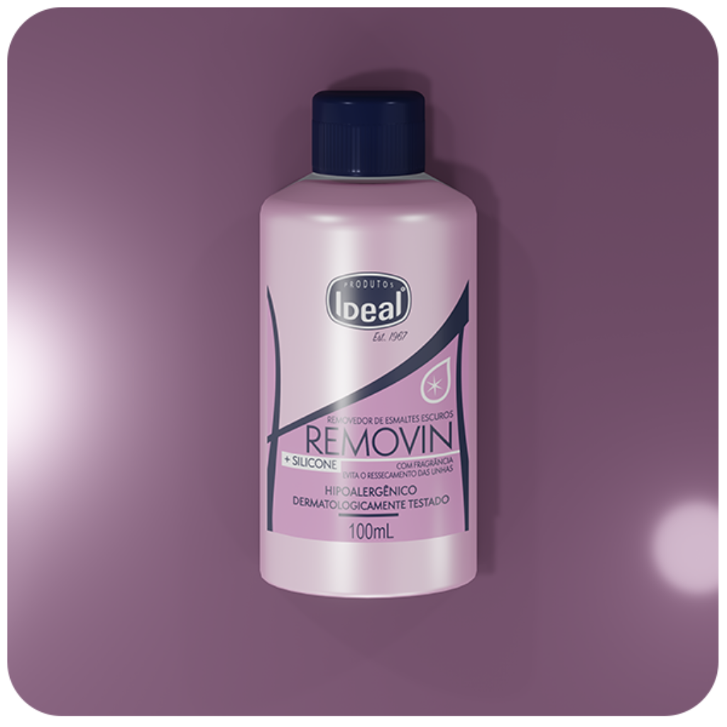 Removedor De Esmaltes Escuros Removin Ideal 100ml