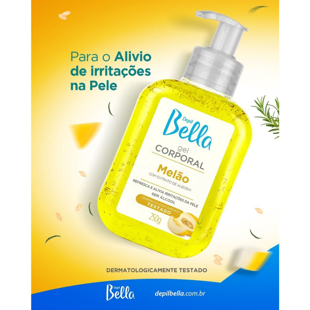 Gel Corporal Melão Depil Bella 250g