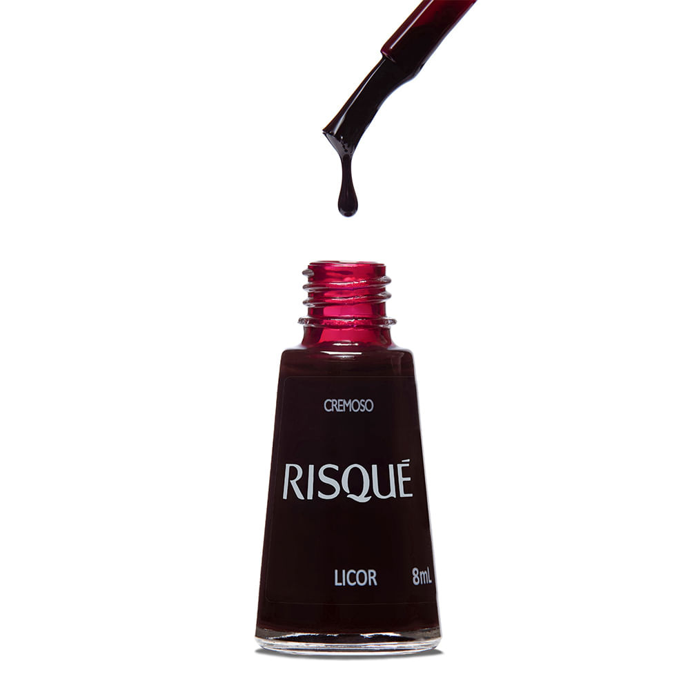 Esmalte Risqué Cremoso Licor 8ml - Vermelho