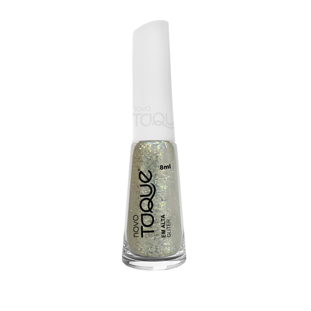 Esmalte Novo Toque Glitter Em Alta 8ml