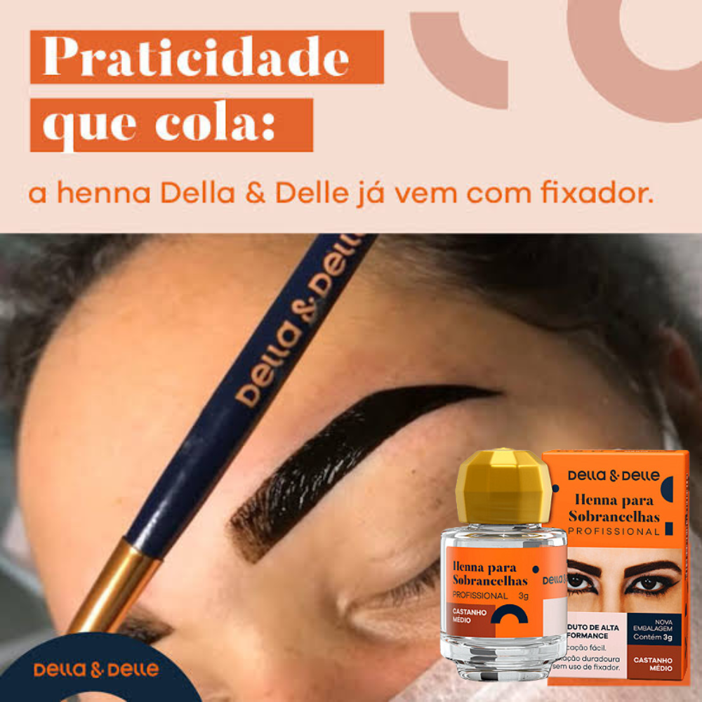 Henna Della E Delle 8g Castanho Escuro - Castanho Escuro