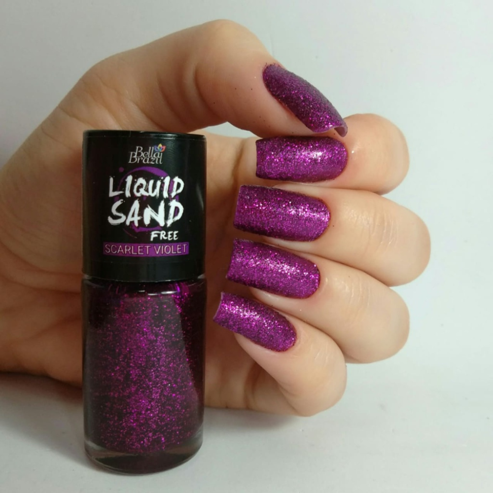 Esmalte Bella Brazil Liquid Sand 1310 Scarlet Violet 9ml
