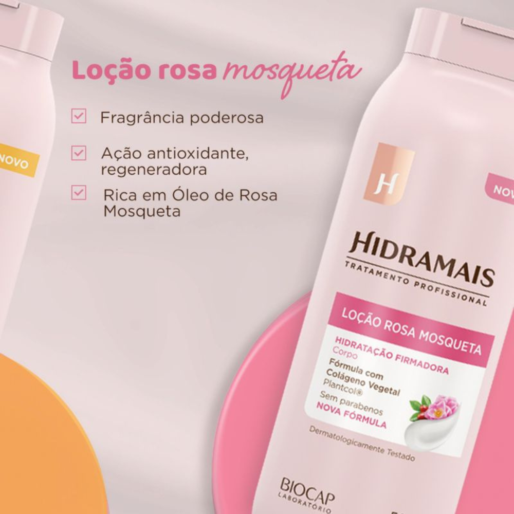 Loção Desodorante Rosa Mosqueta Hidramais 500ml