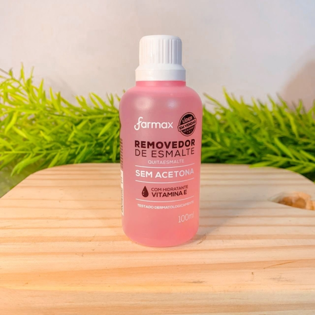 Removedor Sem Acetona Com Hidratante Vitamina E 100ml Farmax