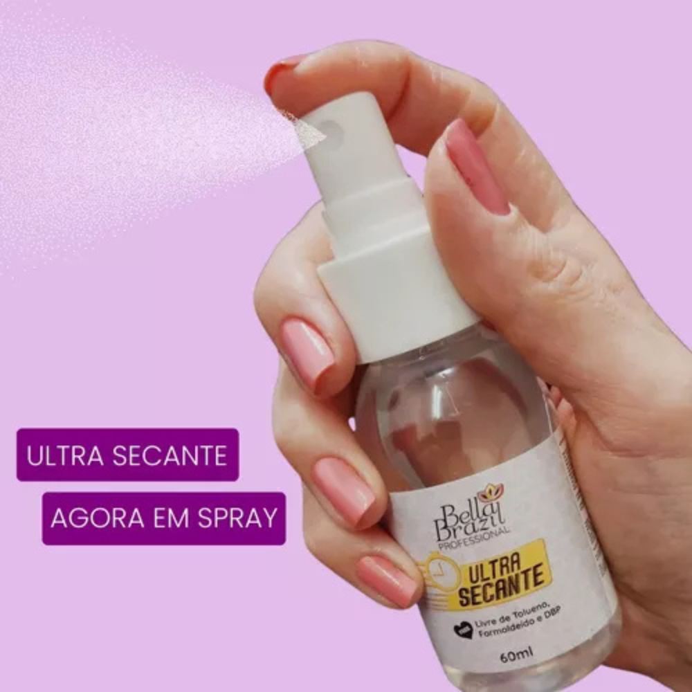 Spray Ultra Secante Bella Brazil Profissional 60ml