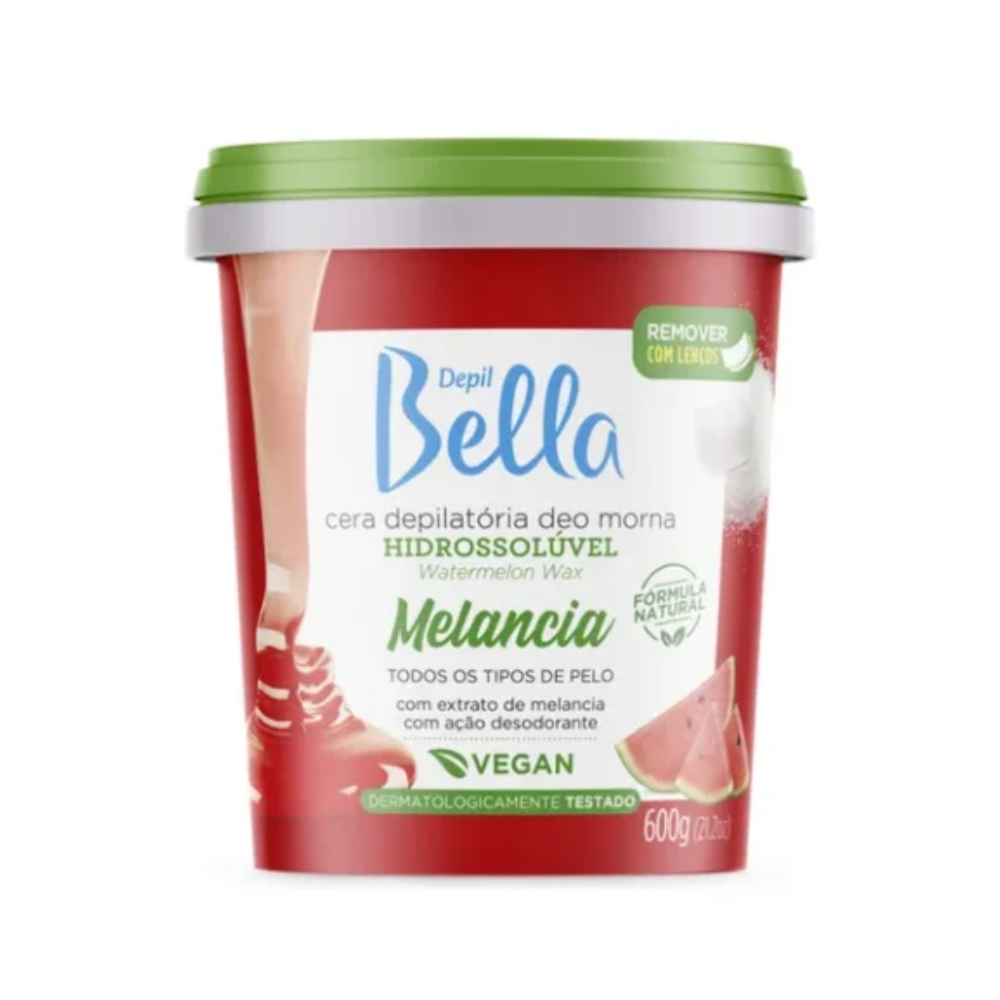 Cera Hidrossolúvel Melancia Depil Bella 600g
