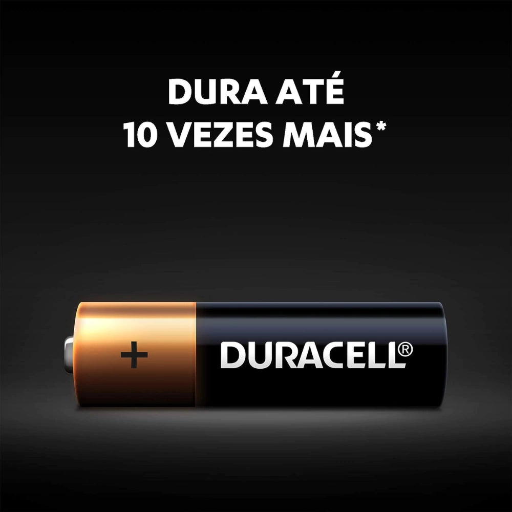 Pilha Duracell Alcalina AA 2 Unidades Pequena