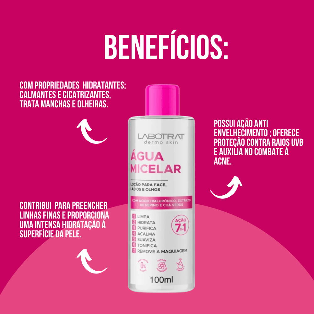 Água Micelar Labotrat Ação 7 em 1 100ml