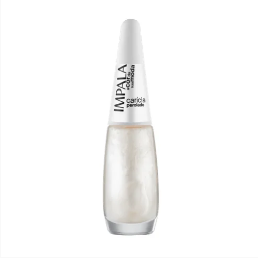 Esmalte Impala Perolado Carícia 7,5ml - Branco