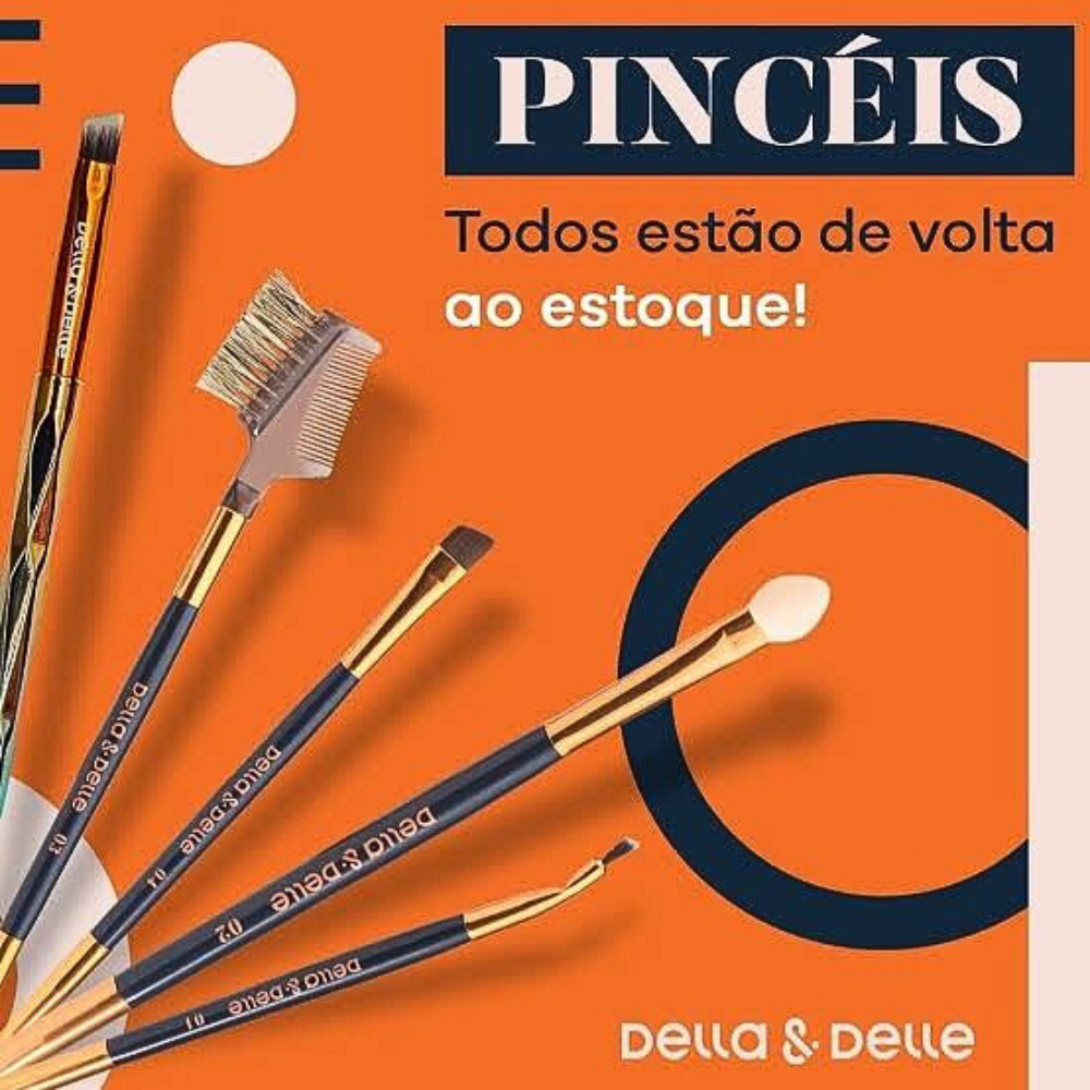 Pincel Profissional Para Sobrancelhas 1 Della E Delle