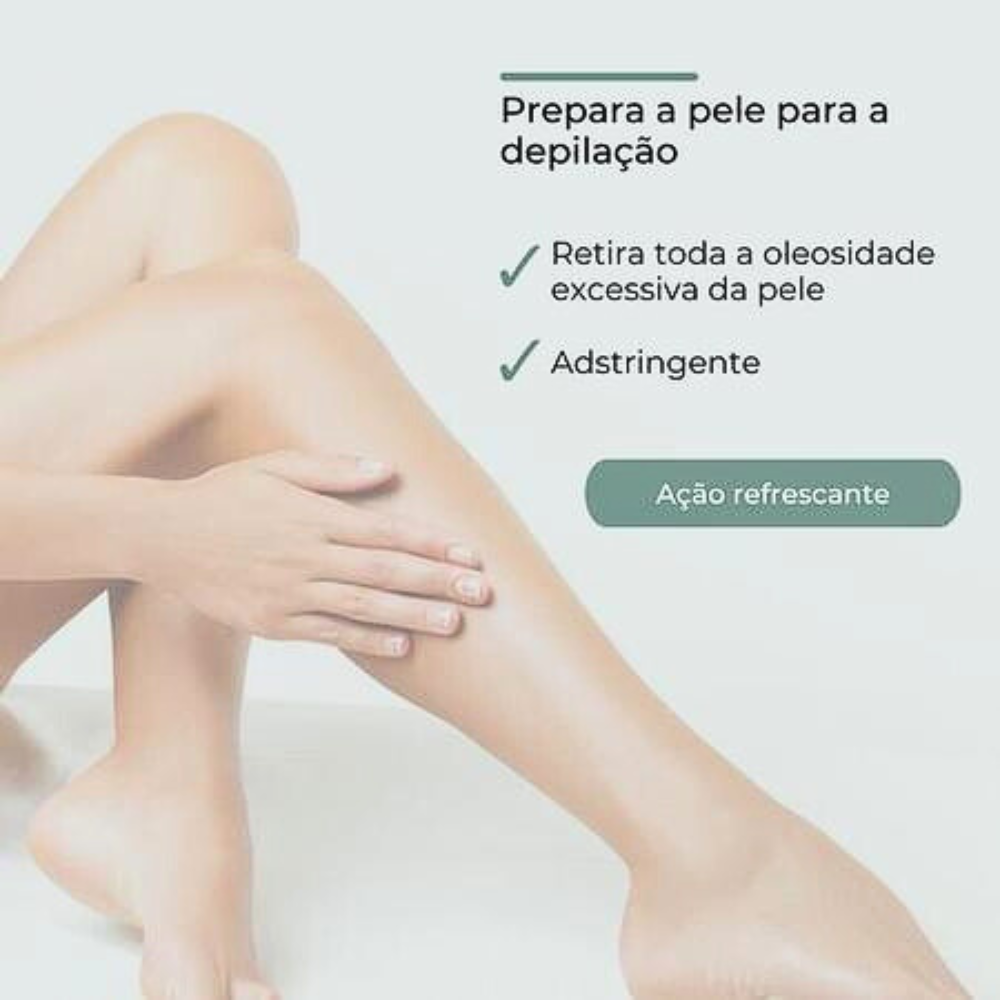 Loção Pré Depilatória Adstringente de Hortelã Depil Bella 500ml
