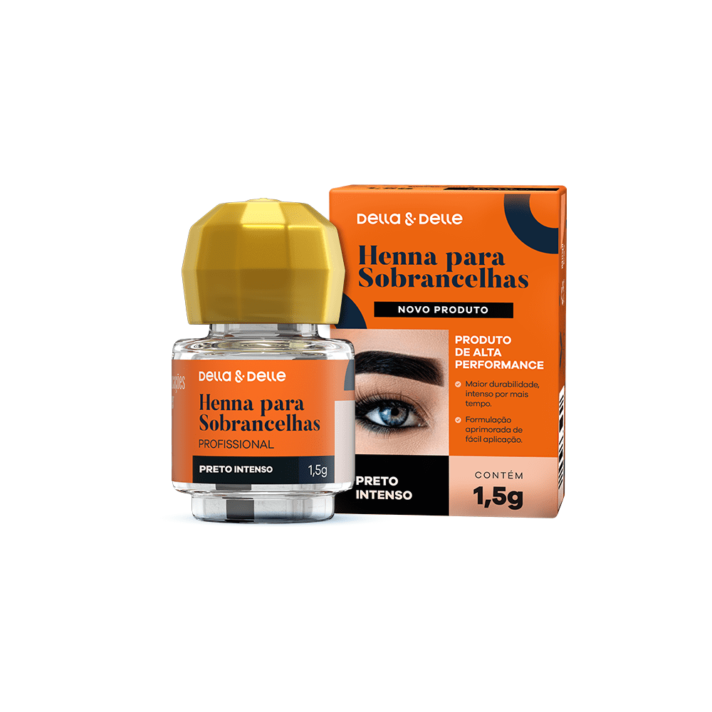 Henna Della E Delle 1,5g Preto Intenso