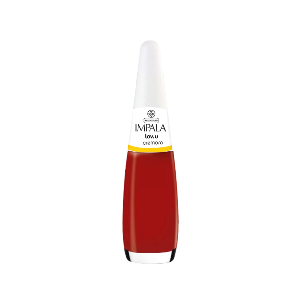 Esmalte Impala Cremoso Lov.u 7,5ml - Vermelho