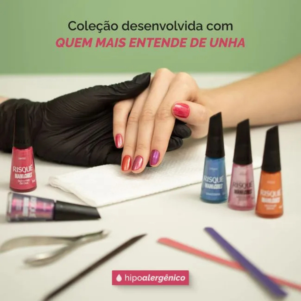 Esmalte Risqué Manicores Cremoso Faço Pinx Em Casa 8ml