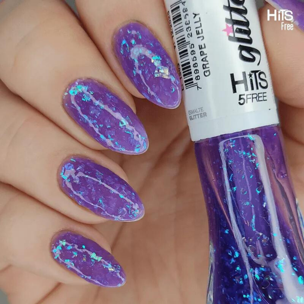 Esmalte Hits Glitter Grape Jelly 8ml