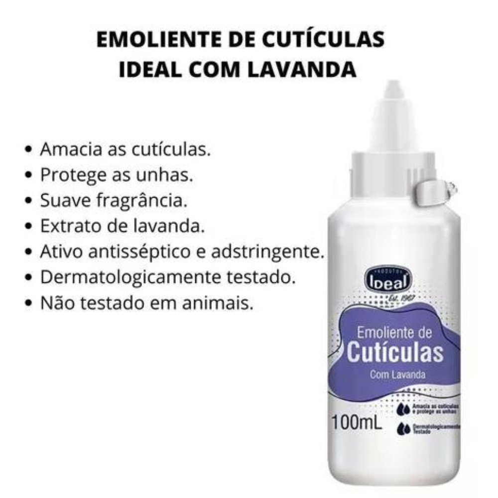 Amolecedor De Cutículas Lavanda Ideal 100ml