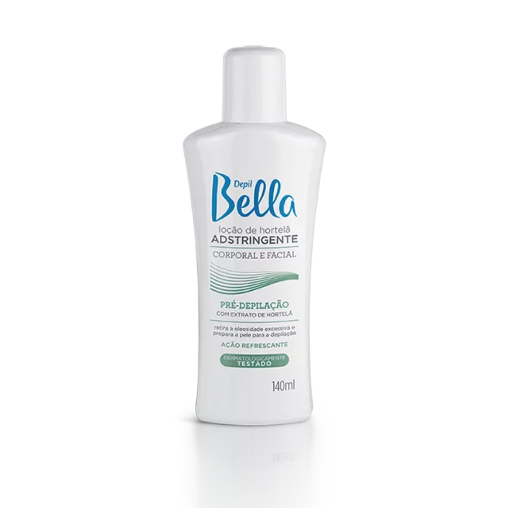 Loção Pré Depilatória Adstringente de Hortelã Depil Bella 140ml