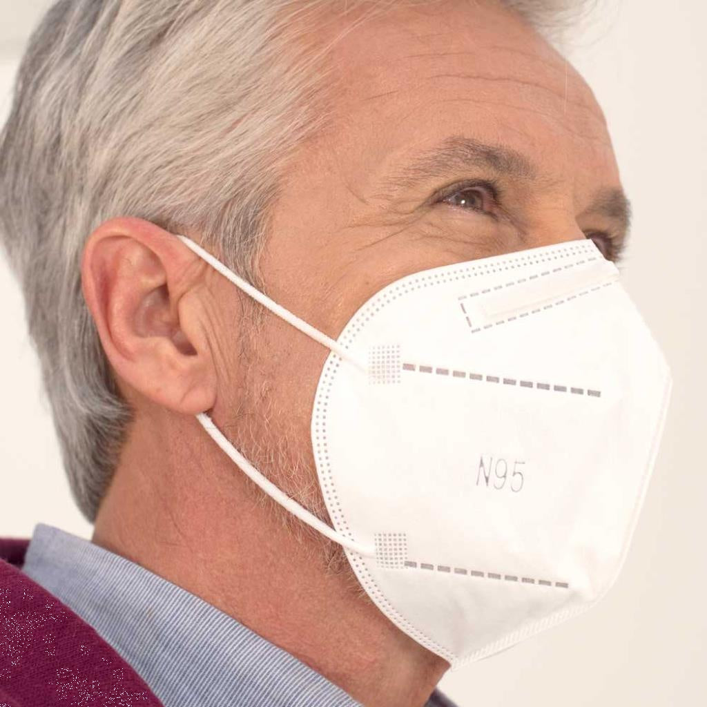 Pacote De Máscaras De Proteção Respiratória N95 Com 3 Unidades Santa Clara