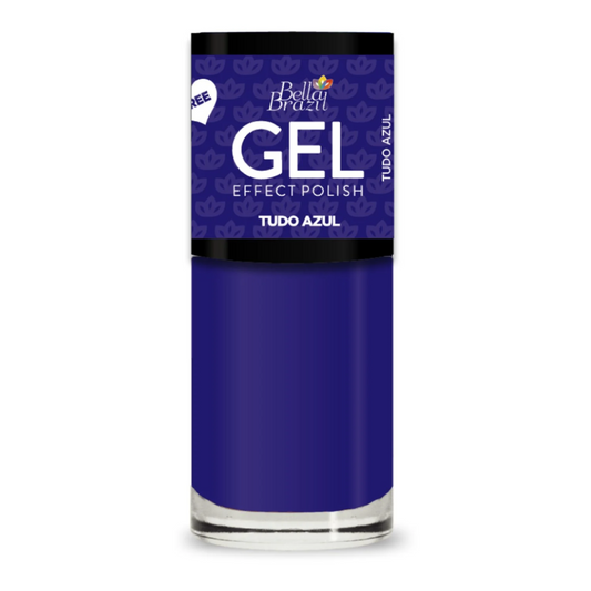 Esmalte Bella Brazil Efeito Gel Cremoso 834 Tudo Azul