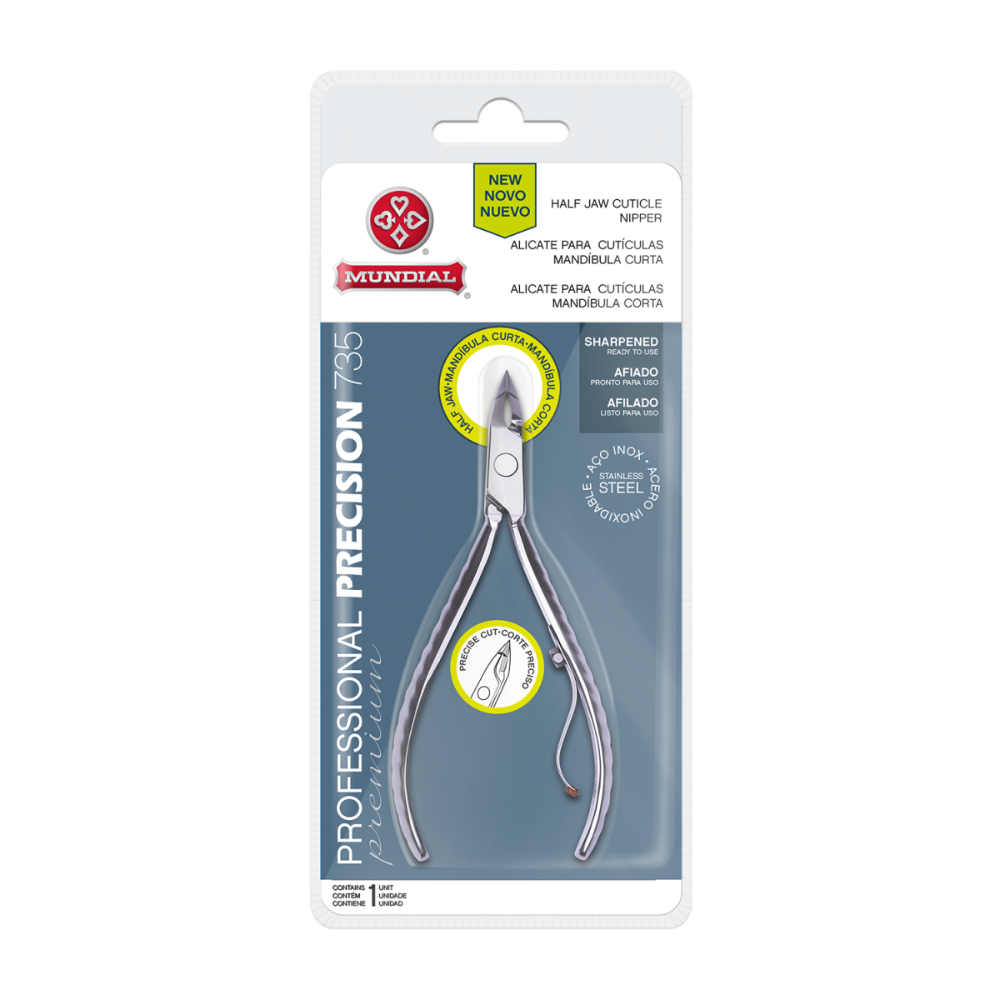 Alicate Para Cutículas Profissional 735 Em Inox Mundial