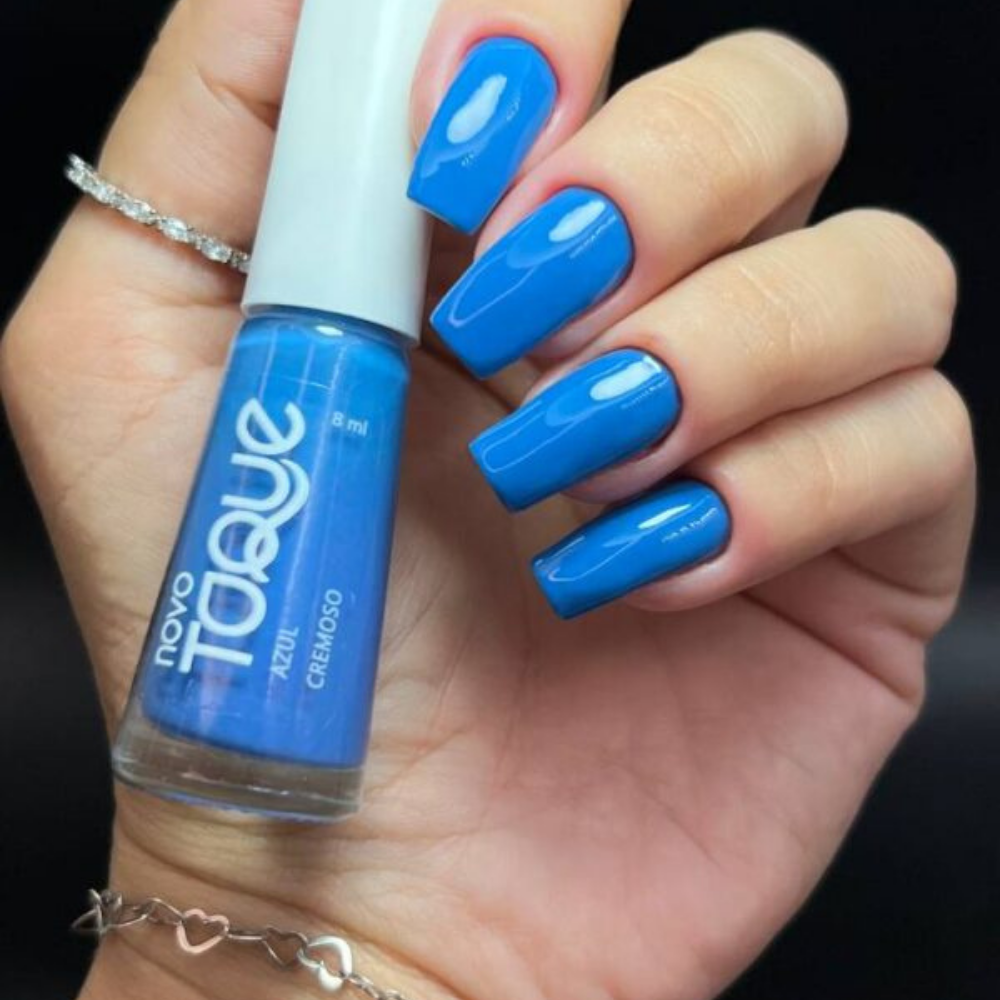 Esmalte Novo Toque Cremoso Azul 8ml